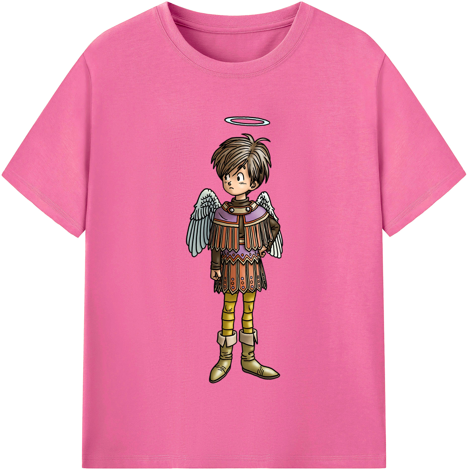 （画像用） ドラゴンクエスト Doragon Kuesuto Dragon Quest レディースカジュアルプリントTシャツ（綿100％）